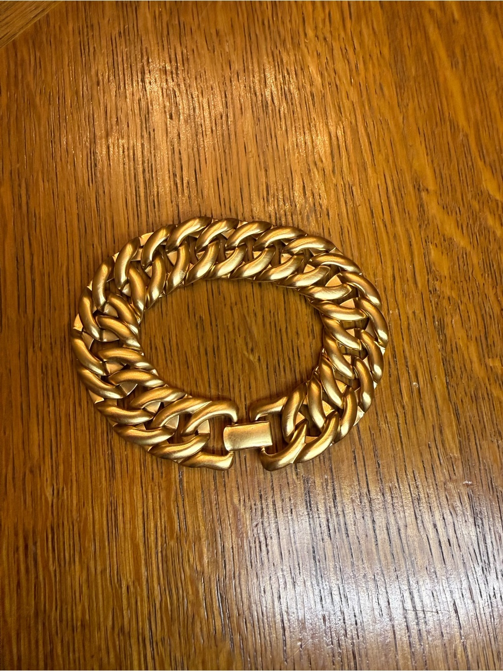 Monet Gold-Tone Women’s Cuban Link Bracelet
